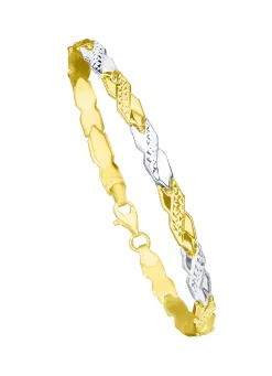 Charmantes Armband in Bicolor