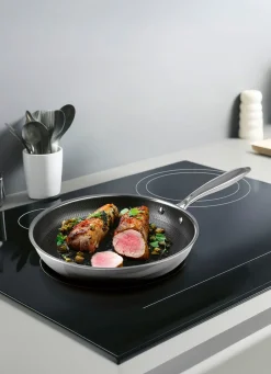 „Christian Rach´s“ Edelstahlpfannen mit Wabenstruktur