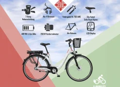 City-E-Bike mit Komfort-Ausstattung von Telefunken