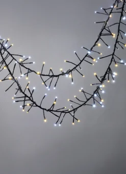 Cluster-LED-Lichterkette mit digitalem Outdoor-Trafo