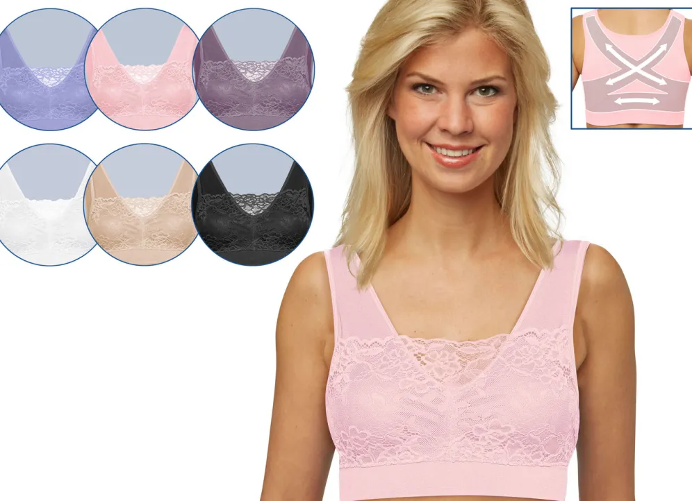 Comfort Spitzen BH im 3er-Set