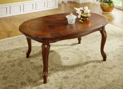 Couchtisch mit geschwungenen Tischbeinen