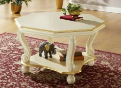 Couchtisch mit Verzierungen aus echtem Blattgold