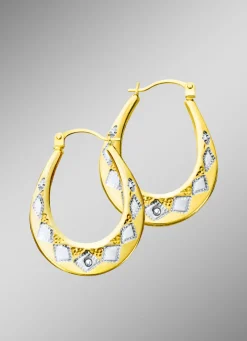 Creolen im Rautenmuster