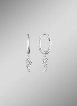 Creolen mit funkelnden Flügelchen