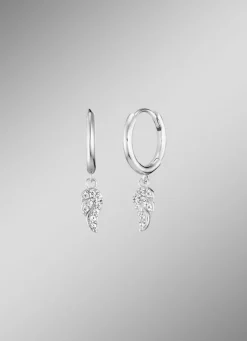 Creolen mit funkelnden Flügelchen