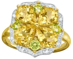 Damenring im Blumen-Design