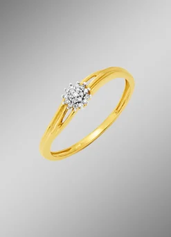 Damenring mit Diamanten