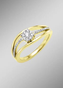 Damenring mit Diamanten und Brillanten