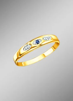 Damenring mit echtem Safir