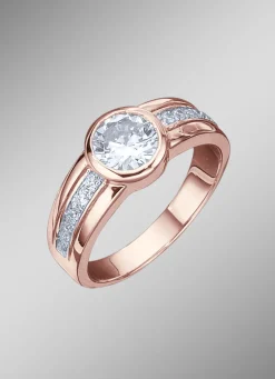 Damenring mit großem Zirkonia