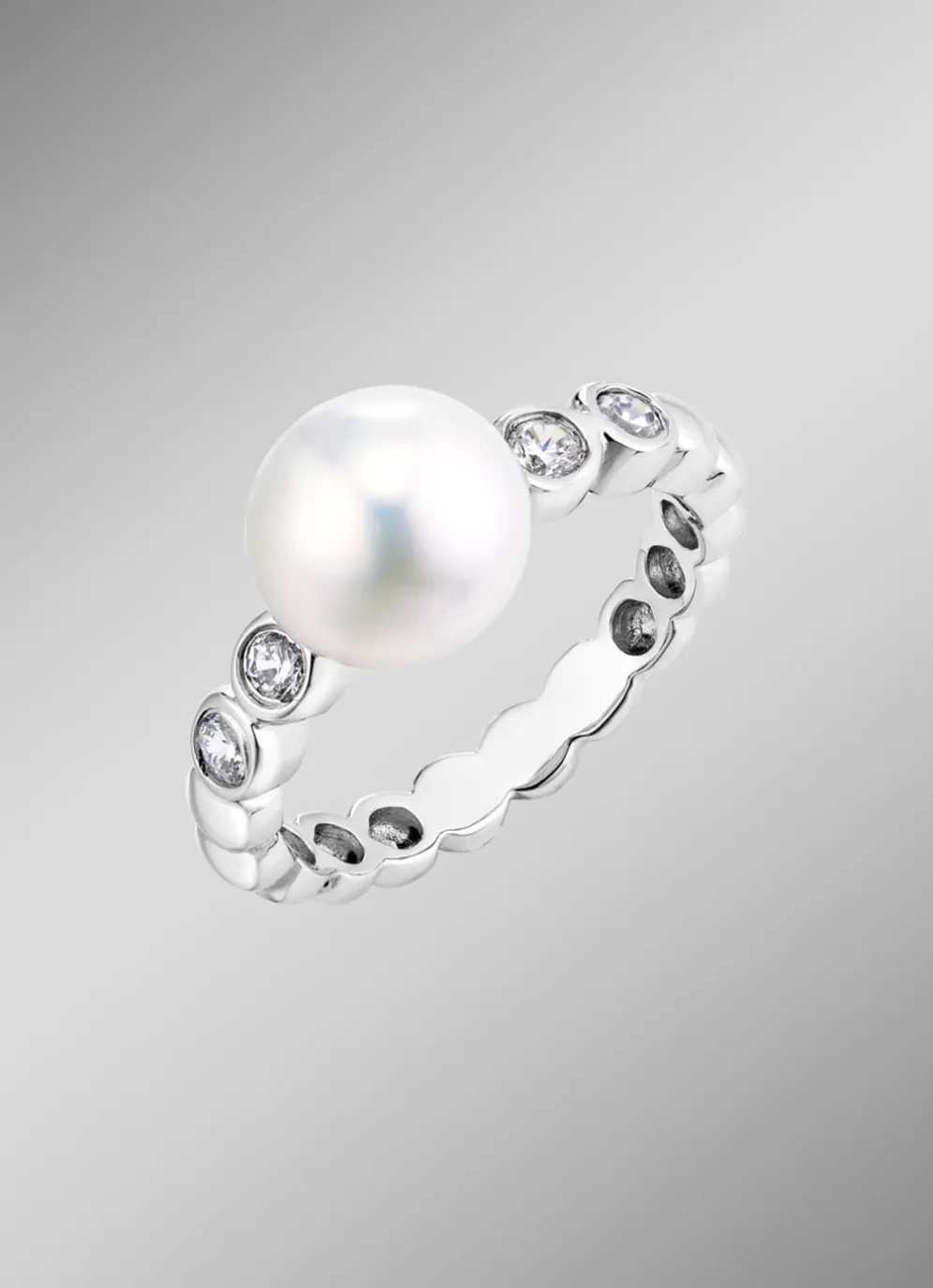 Damenring mit Süßwasser-Zuchtperle