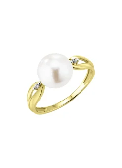 Damenring mit Süßwasser-Zuchtperle