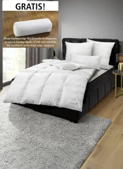 Daunen-Bettwarenprogramm in eleganter Jacquard-Paisley-Optik