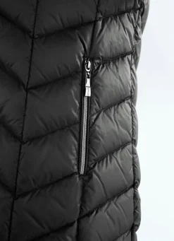 Daunenjacke mit abnehmbarer Kapuze