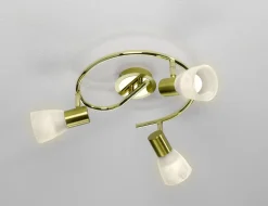 Deckenleuchte aus mattem Metall