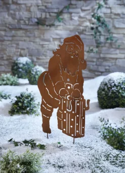 Dekosilhouette in Rost-Optik