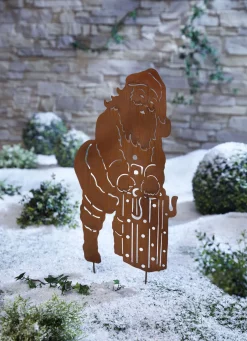 Dekosilhouette in Rost-Optik