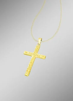 Diamantierter Kreuz-Anhänger