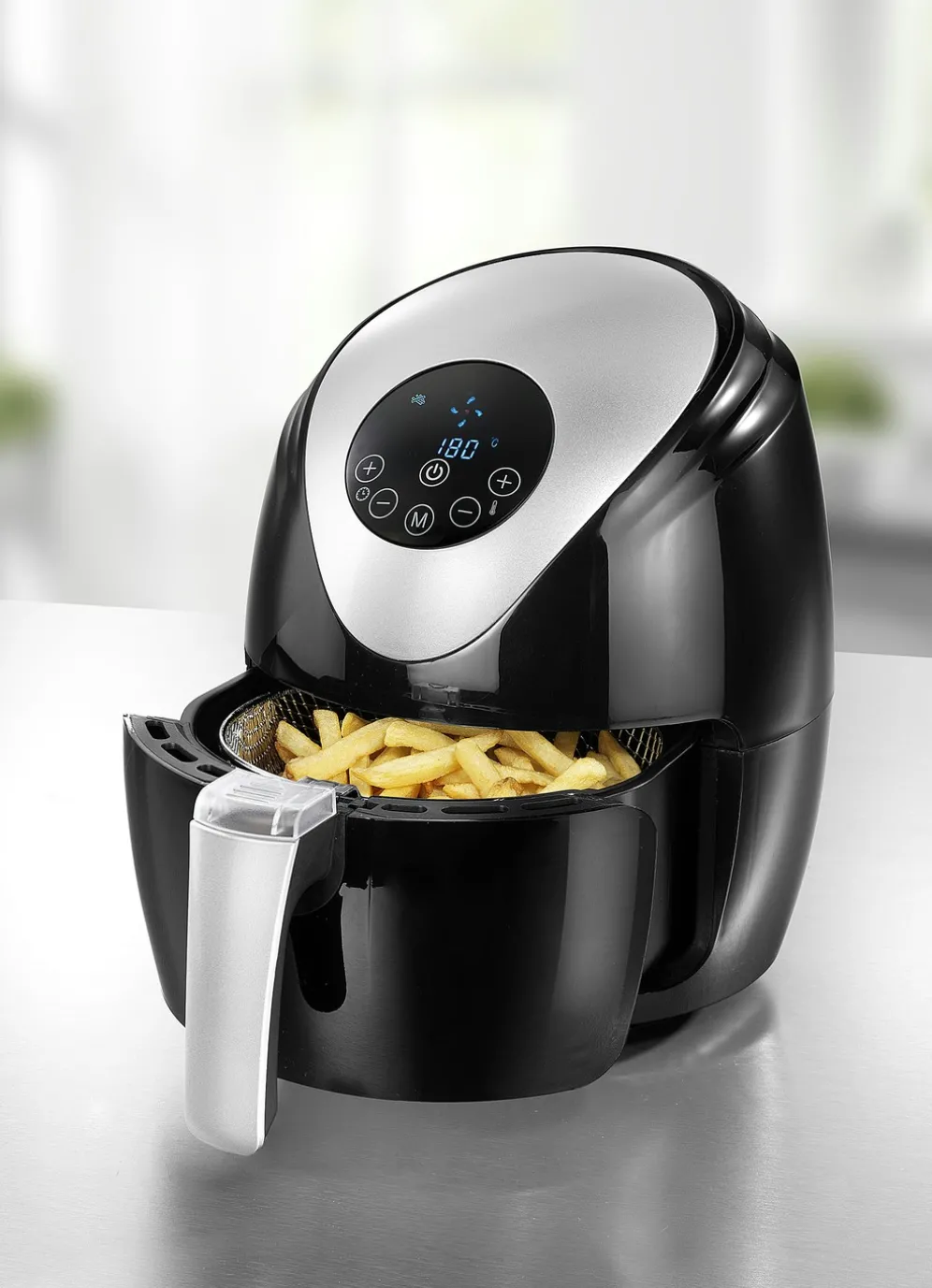 Digitale Heißluftfritteuse – spart Zeit und Energie!