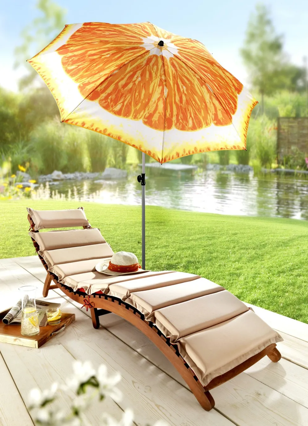 Doppler Sonnenschirm, höhenverstellbar