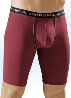 Dreierpack Longpants, mit Elastikbund, Kontrastpaspeln