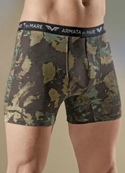 Dreierpack Pants in Camouflage-Optik, mit Elastikbund