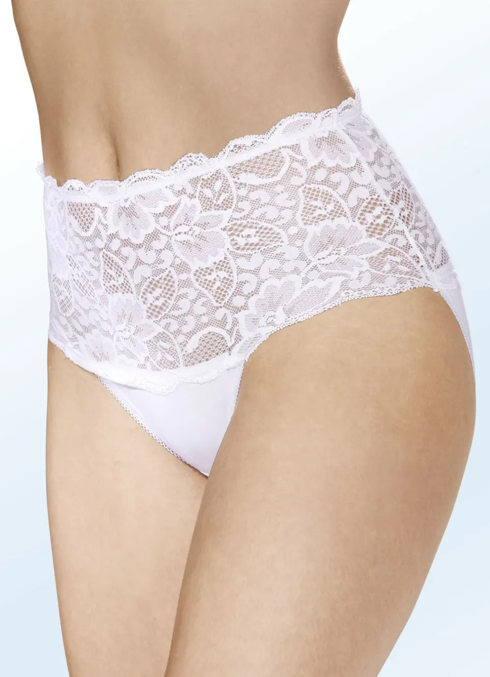 Dreierpack Slips mit Elastikspitze