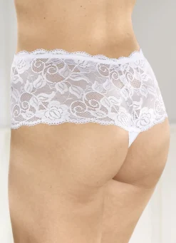 Dreierpack String-Pants aus elastischer Spitze