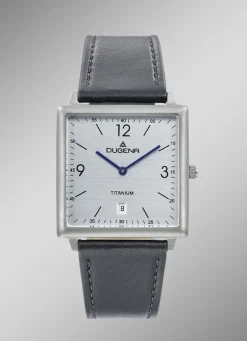 Dugena-Quartz-Herrenuhr mit Titangehäuse