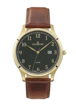 Dugena-Quartz-Herrenuhr mit Edelstahlgehäuse