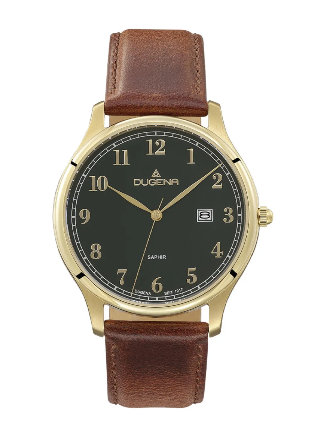 Dugena-Quartz-Herrenuhr mit Edelstahlgehäuse