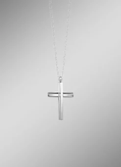 Durchbrochener Kreuz-Anhänger aus Edelstahl