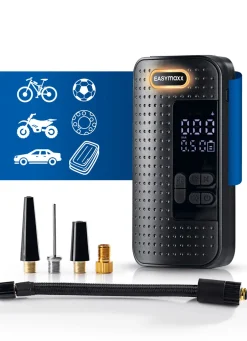 EASYmaxx Akku-Handkompressor mit LED-Beleuchtung