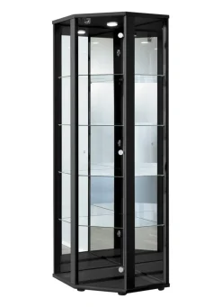 Eck-Vitrine mit LED-Beleuchtung
