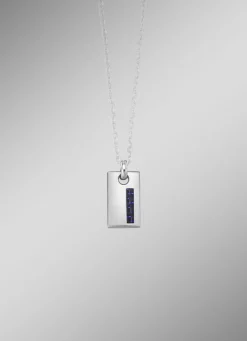 Edelstahl-Anhänger mit Kohlefaser