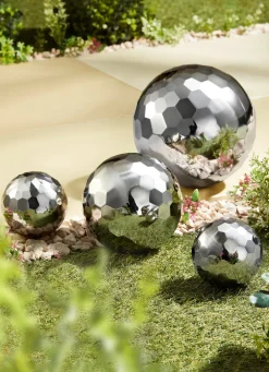 Edelstahlkugeln Diamant deluxe, 4er-Set