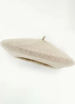 Edle Damen-Baskenmütze, mit Walk aus Schurwolle