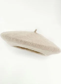 Edle Damen-Baskenmütze, mit Walk aus Schurwolle