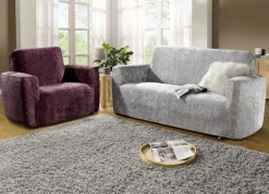 Edle und strapazierfähige Stretchbezüge in Samtoptik