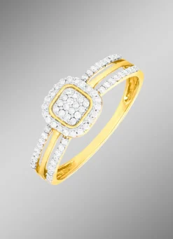 Edler Damenring mit 74 Diamanten