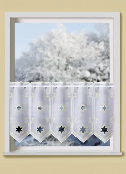 Edler Kurzstore mit Plauener Stickerei