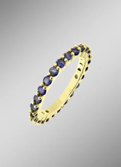 Edler Memoire-Ring mit Safir
