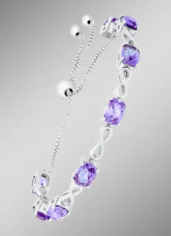 Edles Armband mit echt Amethyst
