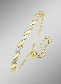 Edles und hochwertiges Armband in Bicolor mit Brillant