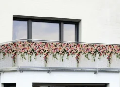 Einseitig bedruckter Balkon-Sichtschutz inkl. Befestigungsmaterial