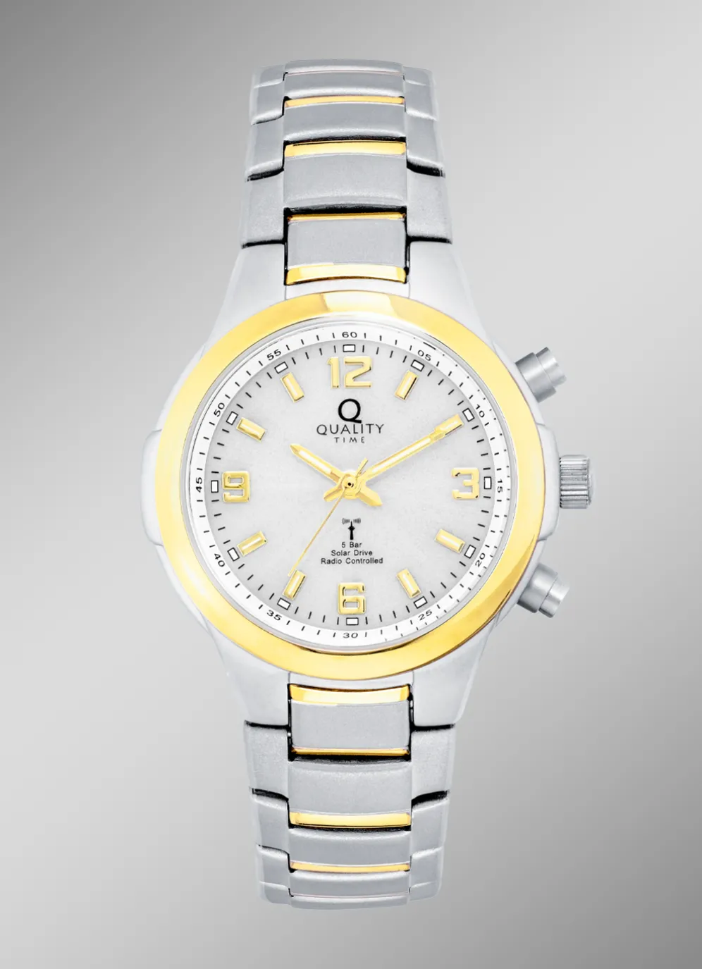 Elegante Funk-Solar-Damenuhr der Marke Quality Time