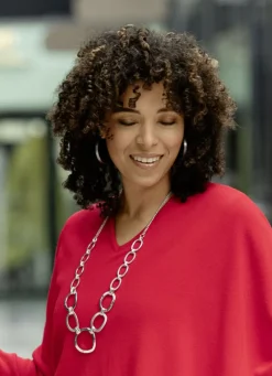 Elegante Halskette mit ovalen Gliedern