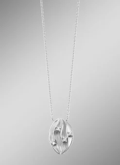 Elegante Halskette mit spitzovalem Anhänger