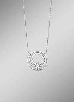 Elegante Halskette mit synth. Zirkonia